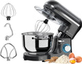 KitchenBrothers 2000W Keukenmachine - Keukenrobot - 6,2L - Mixer met Mengkom - Keukenmixer - Antraciet(Antraciet)