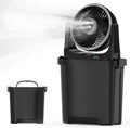 Merkloos / Sans marque Draagbare luchtkoel ventilator – Mini aircooler met verneveling – Koelen  bevochtigen – Stil en compact – Ideaal voor slaapkamer, bureau  reizen
