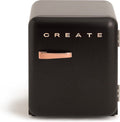 ‎CREATE CREATE - Koelkast in retrostijl - Zwart - Handvat Roségoud - FRIDGE RETRO 48L(Zwart)