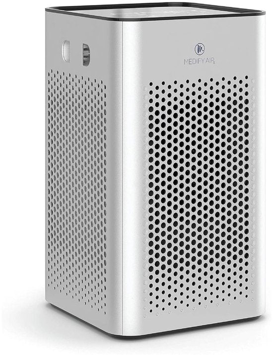 Medify Air MA-25 Luchtreiniger – 170 m³/u Air Purifier – HEPA H13 Filter  Touchbediening – Nachtmodus – Luchtfilter tegen Hooikoorts, Allergieën  Huisstofmijt – Zilver(Zilver)