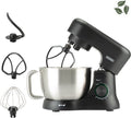 Bourgini Elements Keukenmachine – 1000W – 4,5L Mengkom – 8 Snelheden – Pulsfunctie – 3 Vaatwasserbestendige Accessoires – GRS gecertificeerd gerecyclede materialen(4.5L， Zwart)