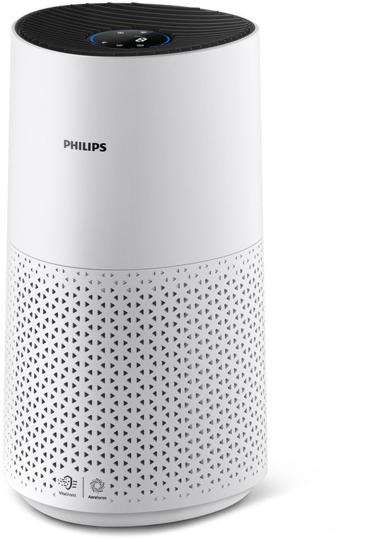 Philips 1000i Series AC1715/10 - Luchtreiniger met HEPA Filter voor Middelgrote Ruimten - 300 m³/u - Wit - App Connected(Zwart， Wit)