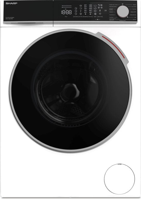 Sharp ESNFL814CWDABX - Wasmachine - 8 kg