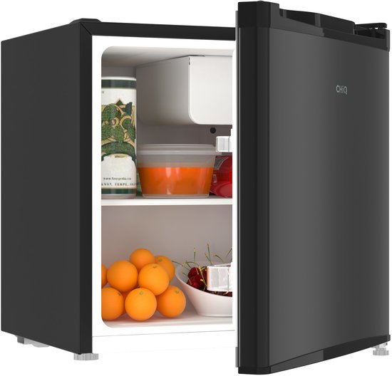 chiq CHiQ CSD46D4D - Mini koelkast - Minibar - 46 Liter - Energieklasse D - 39 dB- Zwart - Mini Koelkasten - 12 jaar garantie op compressor(Zwart)