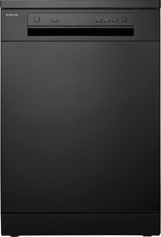 Inventum VVW6046AB energiezuinige vaatwasser - 14 couverts - Besteklade-Bestekmand - Stil: 42 dB - 7 programma’s - Deur opent automatisch - Startuitstel - Energielabel C - Vrijstaand - Zwart(Zwart - energielabel C)