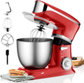 Royalty line Royalty Line® PKM1900 Keukenmachine - 6.5 L Keukenrobot - Mixer Met Mengkom - 1900W Keukenmixer - Incl. Accessoires - Rood(PKM1900 Rood)