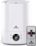 MELVRA Luchtbevochtiger - Ultrasone Luchtbevochtiger 6L - Top-Fill Luchtbevochtiger voor Slaapkamer, Woonkamer, Babykamer  Kantoor - Vochtiger met Geurdiffuser voor Etherische Olie - Grote Watertank - Stille Bevochtiger  Aroma Diffuser