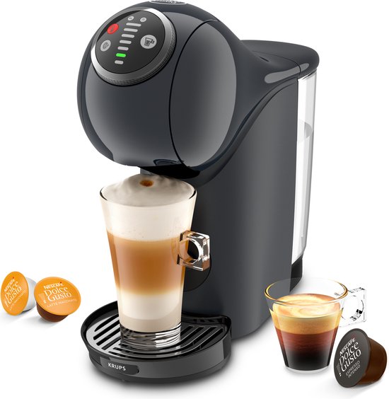 Krups NESCAFÉ Dolce Gusto Genio S Plus KP340B - Koffiecupmachine - Grijs - Automatische Stop - Eenvoudig Personaliseren - Voor Dolce Gusto Cups(Grijs)
