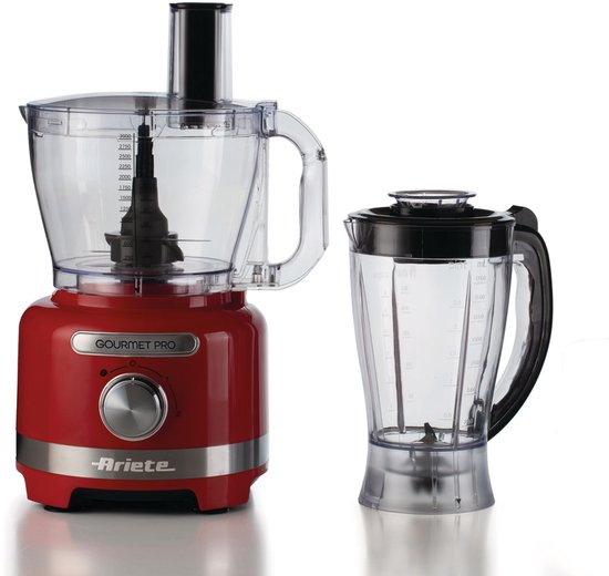 Ariete 1782/00 - Moderna food processor - keukenmachine - hakmolen - blender - Rood(rood)