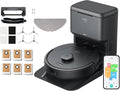 Eufy eufy Clean L60 Hybrid SES Robotstofzuiger met dweilfunctie en Vervangingssets - Robot Vacuum - 5.000 Pa Zuigkracht, Met automatisch leegstation, Bestuurbaar via smartphone(Black， accessories/L60 SES)