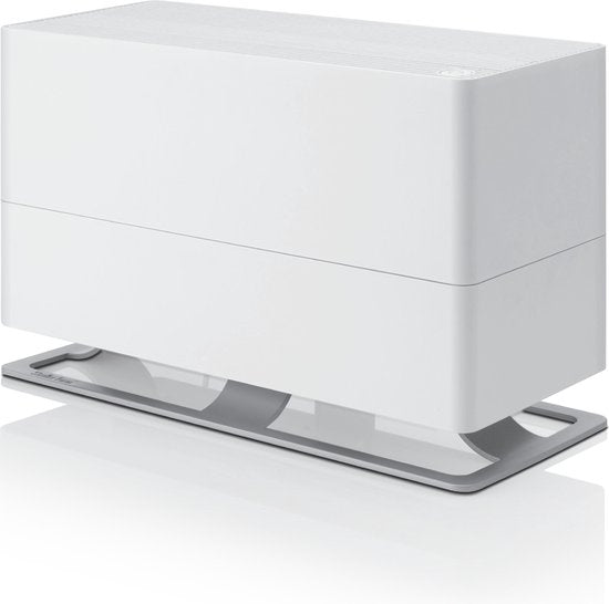 Stadler Form Oskar Big – Luchtbevochtiger – Evaporator 700 g/h – 6 L Tank – Hygrostaat – Fluisterstil 25–46 dB(A) – Nachtmodus  Dimbare LED’s – Voor Ruimtes tot 100 m² – Wit(White)