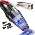 Cleanforce Kruimelzuiger V2 Snoerloos met extreme zuigkracht - Nat  Droog - Auto Stofzuiger - Voor Thuis  Auto(V2， Rood)