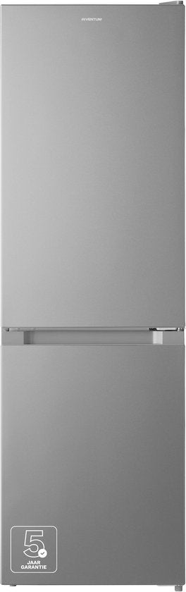 Inventum KV1500S Low Frost energiezuinige koel-vriescombinatie - 150 cm hoog - 174 liter - Energielabel D - Vrijstaand - Zilver(Zilver)