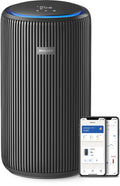 Philips PureProtect 3200 Series - Luchtreiniger - CADR 520m3/u - Ruimtes tot 135m2 - 3 Laags HEPA Filtratie - Air+ App - Ultrastil - Nachtlampje - Zwart - AC3221/13(Antraciet)